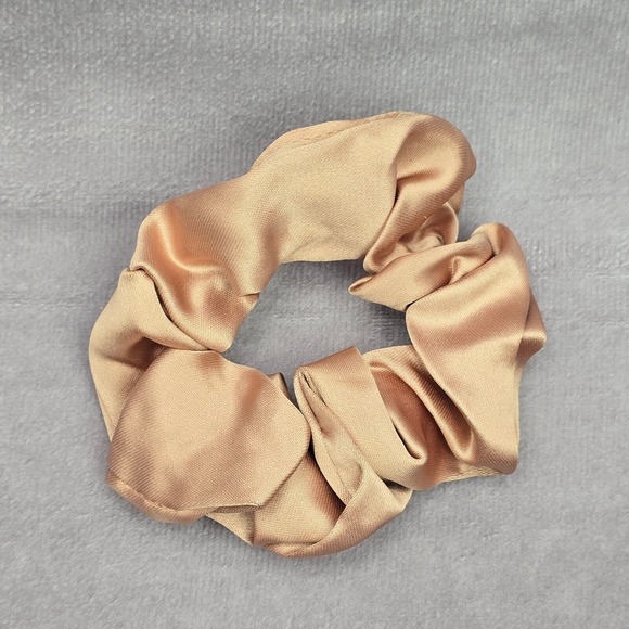 Gold  Hair Accessories Scrunchie Hair Tie Hair Band Elastic Stretch SB24 - Picture 2 of 4